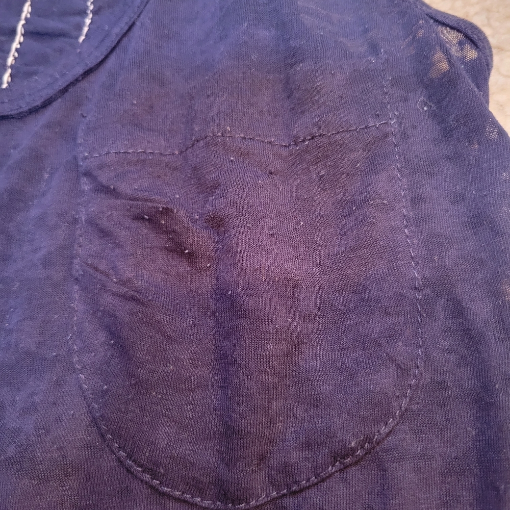 Navy Burnout Racerback Tank - Picture 5 of 7